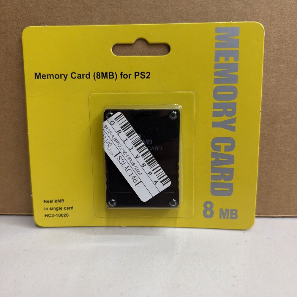 8MB PS2 Memory Card - For Sony PlayStation 2